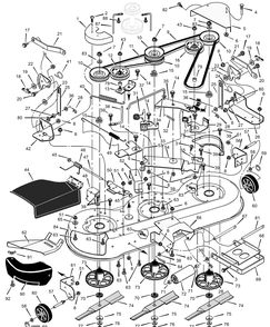 Part Location Diagram of 094997E700 Murray Bracket, Front Deck
